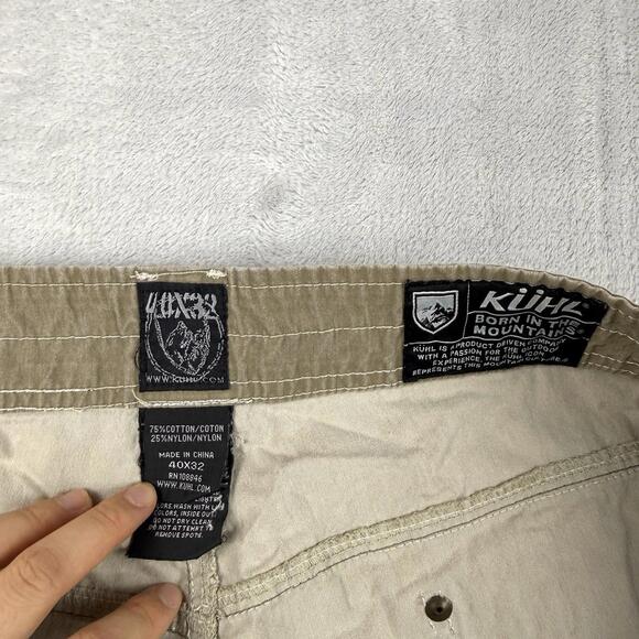 Kuhl Revolvr Outdoor Pants Khaki Hiking Tactical Utility Men 38x31 Straight Leg - Picture 6 of 9